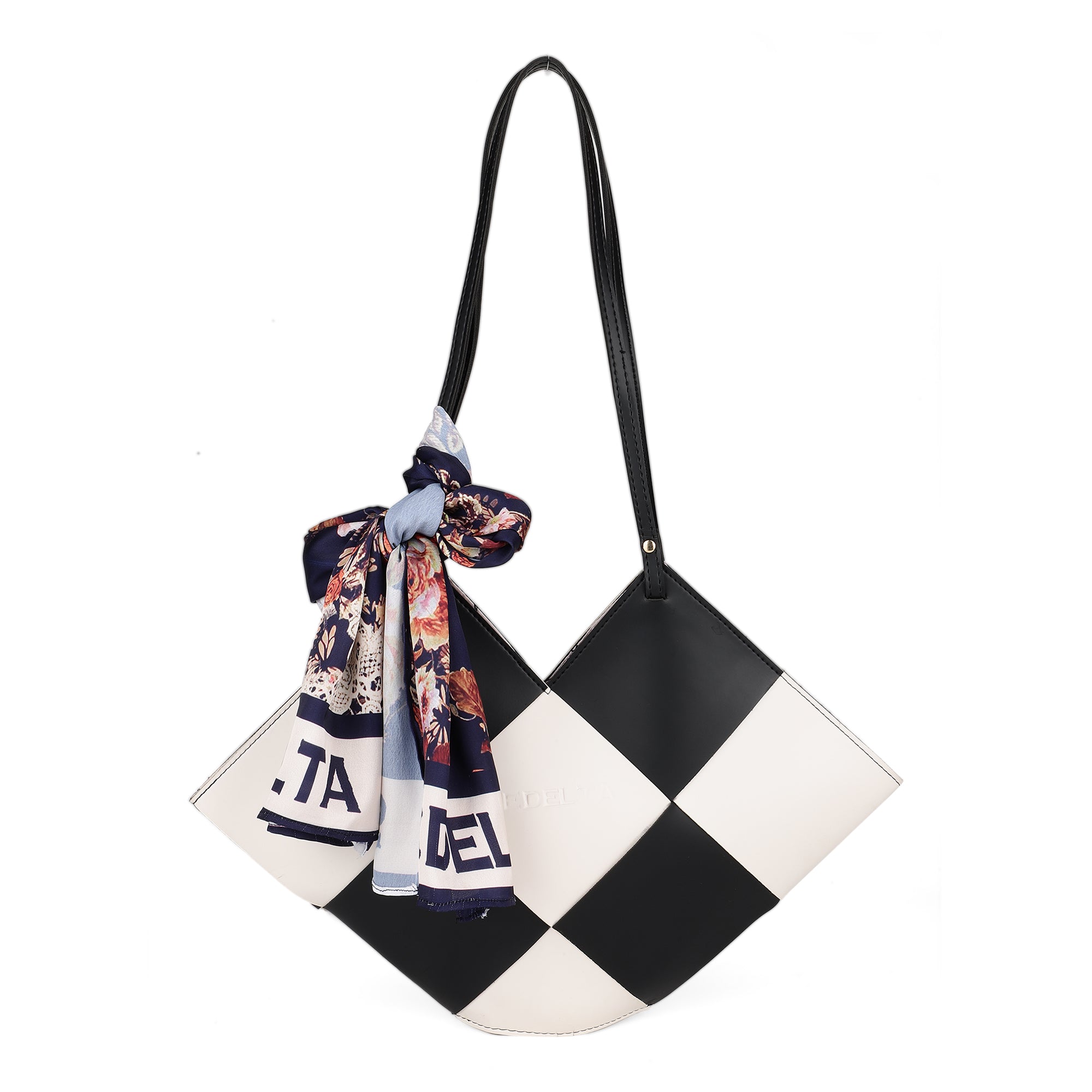 LOTUS HANDBAG CHECKERED