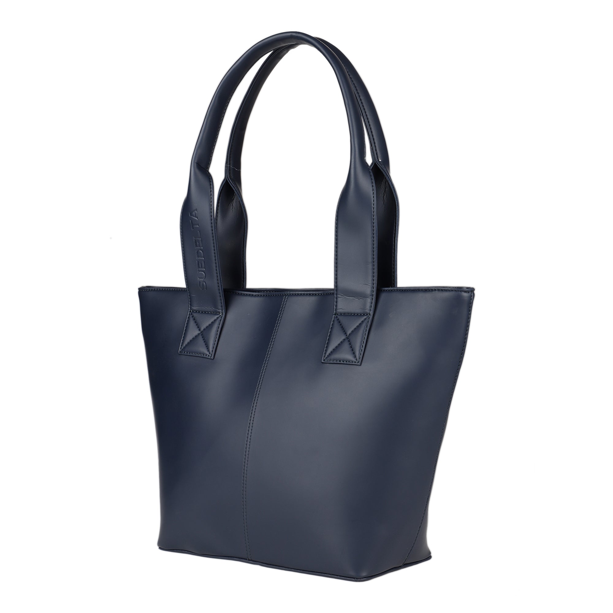 Navy blossom tote