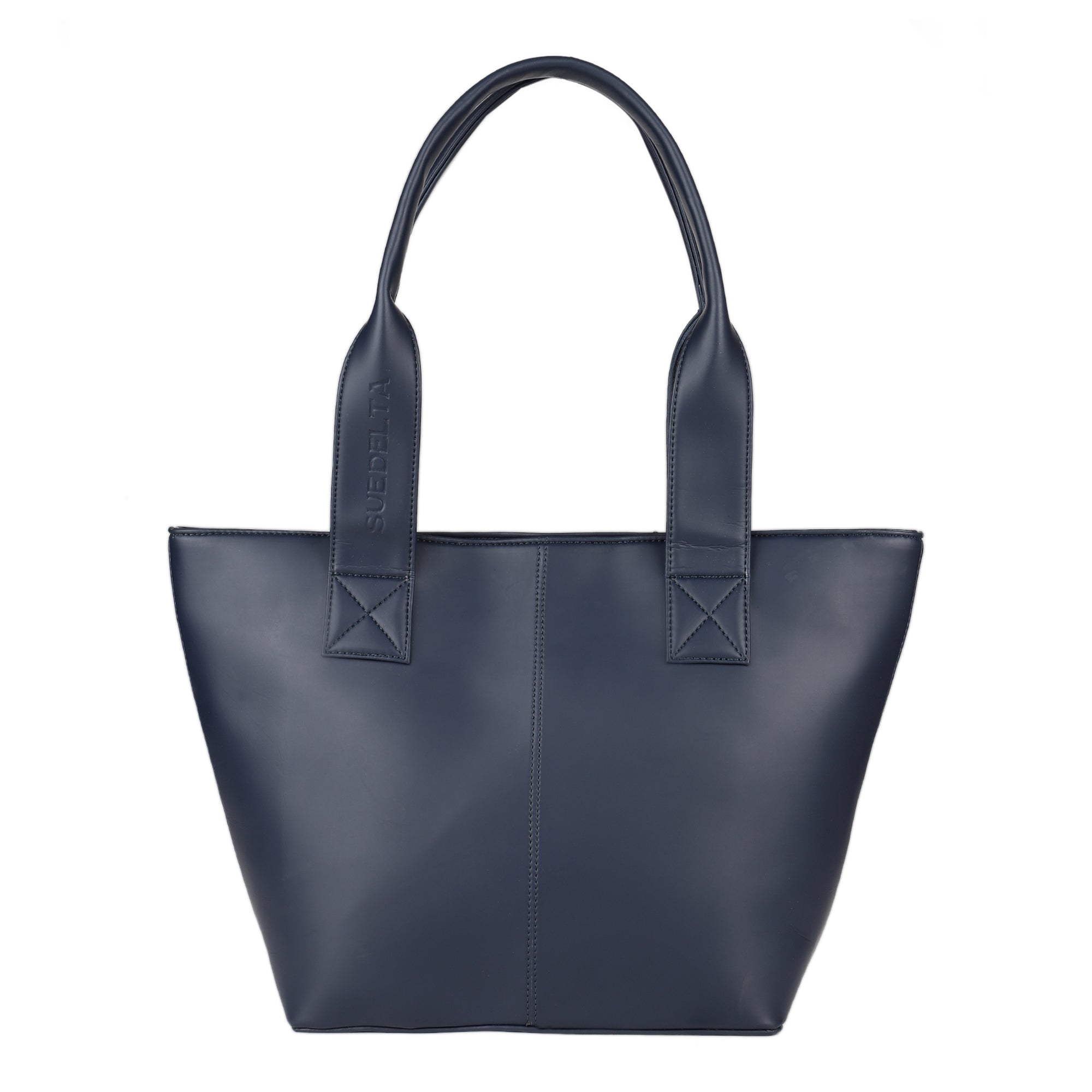 Navy blossom tote