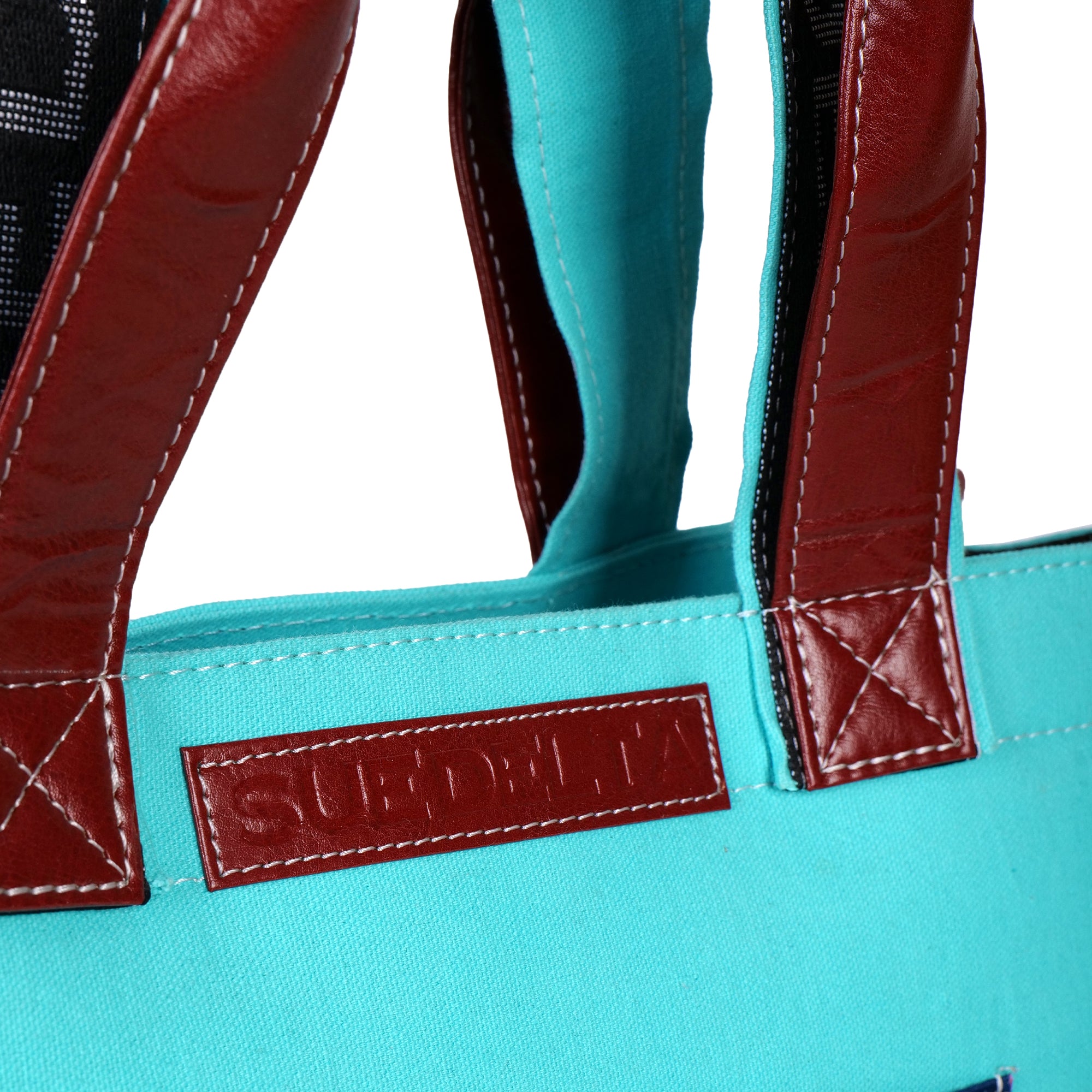 Workwear tote turquoise